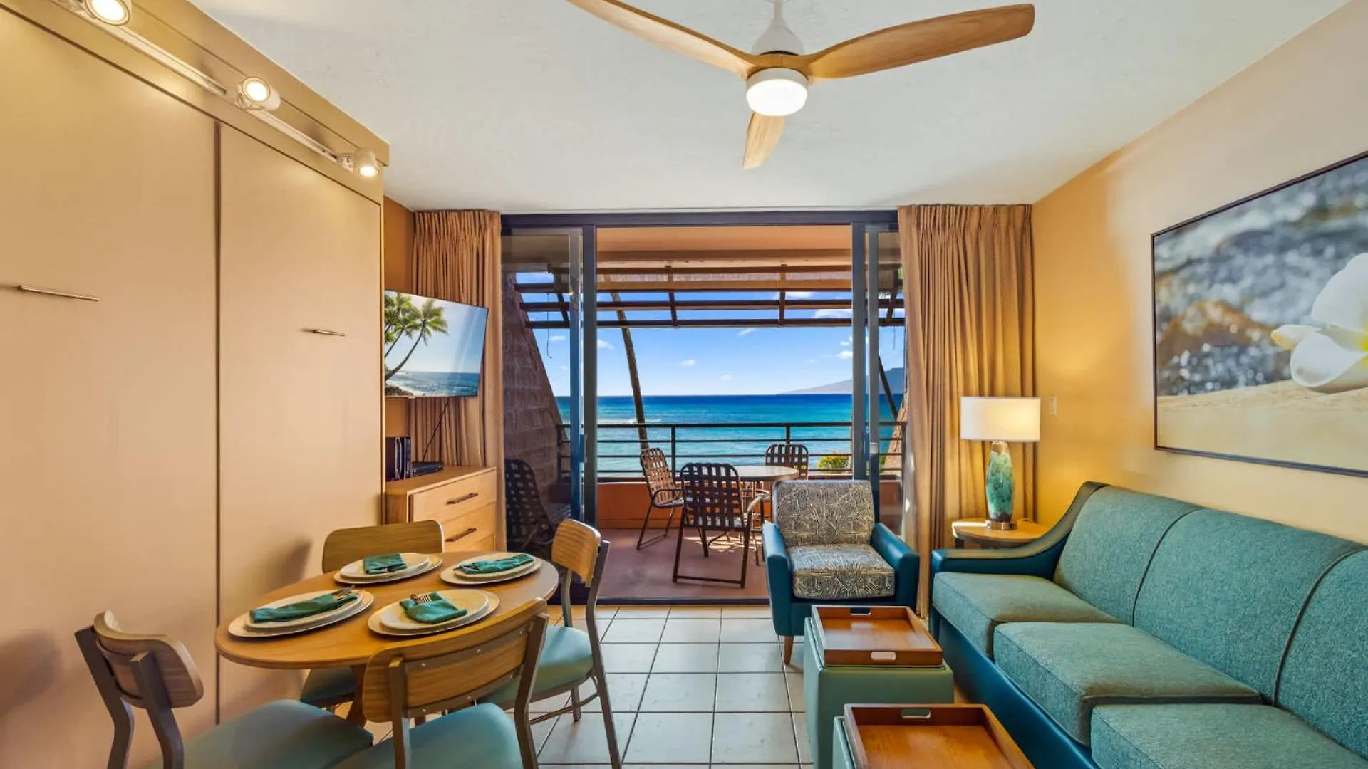 Kuleana Club #615 Oceanfront - 1 Bedroom & 1 Bathroom - Gated 2Nd Fl Kahana Feriehus